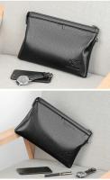 Bolsa de Suafte para Hombres Diseño de Monedero de Tarjeta de Cuero PU con Característica de Cremallera Bolsa de Mano con Correa Ideal para Teléfono y iPad - details 6