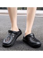 Sandalias para hombre, zuecos de verano, zapatillas de jardín EVA, zapatos con agujeros, sandalias con plataforma para playa, toboganes de baño para interior de casa de talla grande - details 6