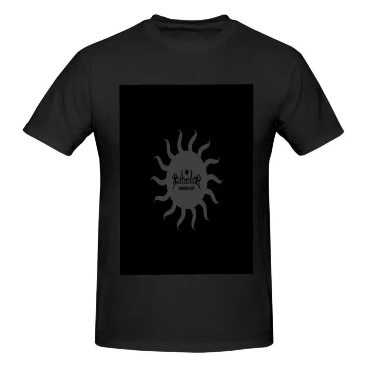 Gehenna Adimiron-Camiseta de manga corta para hombre, camisa negra de algodón, color negro - 1