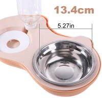 Cuencos desmontables creativos para mascotas, cuenco de alimentación doble de PP para perros, dispensador de agua automático antigolpes, suministros para mascotas - details 7