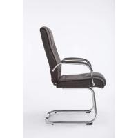 Tapizada En Tela & con Base De Metal I Silla De Conferencia con Reposabrazos, Color:Negro/Negro - details 47