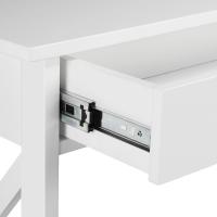 Mueble Auxiliar Vintage Consola Recibidora Estrecha Cajón Gran para Sala Diseño de Pasillo Blanco - details 1