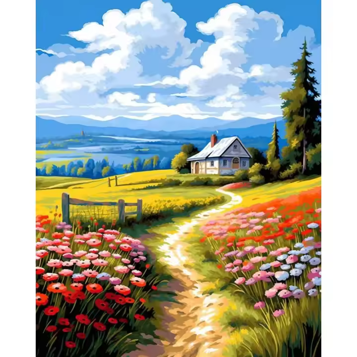 Cuadro de Pintura por Números Ruopoty DIY 40x50cm Marco Moderno de 40x50cm Para Adultos Decoración de Hogar Material de Lienzo Dangerous Goods Special goods - 1