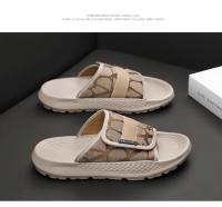 Zapatillas para hombre, zapatos informales de verano para la playa al aire libre, sandalias para caminar, cómodas, ligeras, de lujo, de diseñador, de cuero, a la moda - details 13