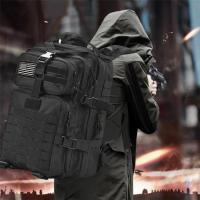 Mochila táctica militar 3P, para exteriores, impermeable, Senderismo, fundas de caza y acampada, 50 l, gran capacidad, para hombre - details 18