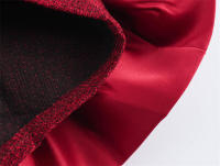 Vestido largo elegante con mangas grandes, tejido elástico fino, moda de primavera con dobladillo elegante para mujer - details 5