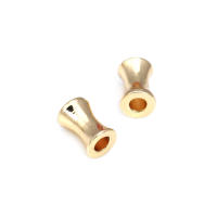 Cuentas de Pulsera de Brasso Dorado Mate Forma de Cilindro Ideal para Hacer Joyería DIY - details 45