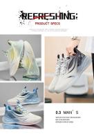 Zapatos deportivos ligeros de malla transpirable para hombre con suela de PVC, correas suaves, estilos para caminar y correr en primavera y verano, - details 3