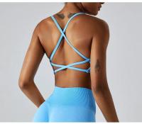 Sujetador Deportivo de Yoga para Mujer Sexy Espalda Deportiva Sin Costuras Secado Rápido Transpirable Top para Danza y Ciclismo Material de Nylon Adecuado para Correr Primavera Verano - details 14