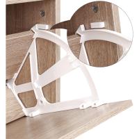 Armario de Madera de 3 Pisos Diseño con 3 Puertas Abatibles Ideal para Entrada Estrecha, Pasillo, Sala de Estar 60 x 24 x 120 cm Marrón Rústico - details 15