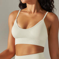 Hamidou-Sujetador deportivo de Yoga para mujer, Top Sexy, ropa interior transpirable, Fitness, Yoga, gimnasio - details 1