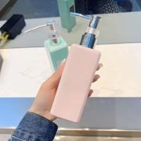 Dispensador de jabón de 250 ml, botella cuadrada de plástico para baño, champú, plato de cocina, contenedor de desinfectante para manos - details 8