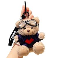 Colgante de peluche de oso piloto, muñeca creativa, llavero de muñeco de oso, colgante para bolso, regalo - details 0
