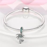 Encanto de Pulsera Fit 3mm 925 Original Plata de Ley S925 con Zirconia Azul Pavé Joyería DIY para Mujeres Material Principal de Metal Estilo de Encanto - details 15
