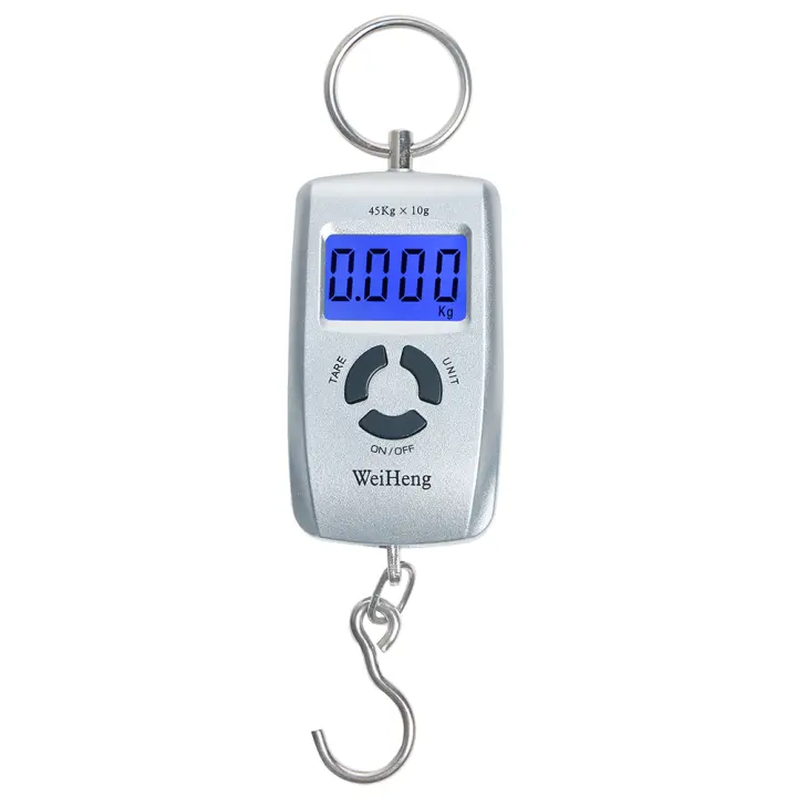 Mini báscula colgante Digital para maleta, balanza electrónica portátil de 45kg/10g, peso de Kg Lb Oz Jin, báscula de gancho de pescado - 1