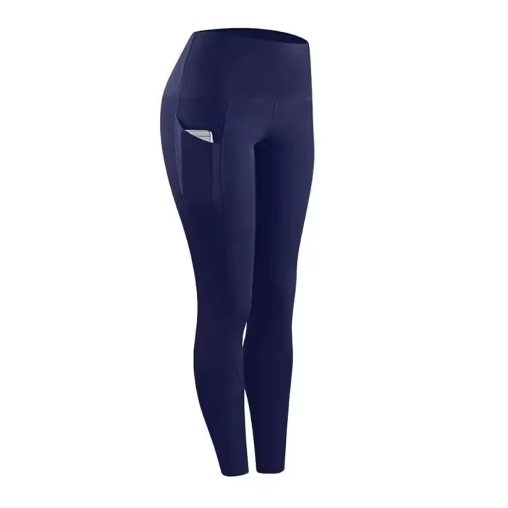 Body de gimnasio de entrenamiento push-pull de cintura alta con bolsillo lateral para mujer, pantalones deportivos para correr y yoga - 1