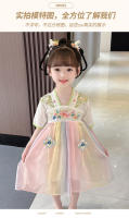 Hanfu colección de verano 2025 nuevo vestido chino antiguo súper inmortal para niñas pequeñas falda estilo Tang para niños - details 5
