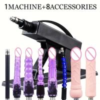 Leten, recién llegado, pistola automática silenciosa Love con 8 accesorios para consoladores, productos sexuales de mayor potencia para adultos - details 7