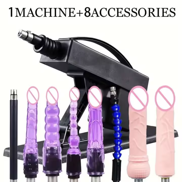 Leten, recién llegado, pistola automática silenciosa Love con 8 accesorios para consoladores, productos sexuales de mayor potencia para adultos - 1