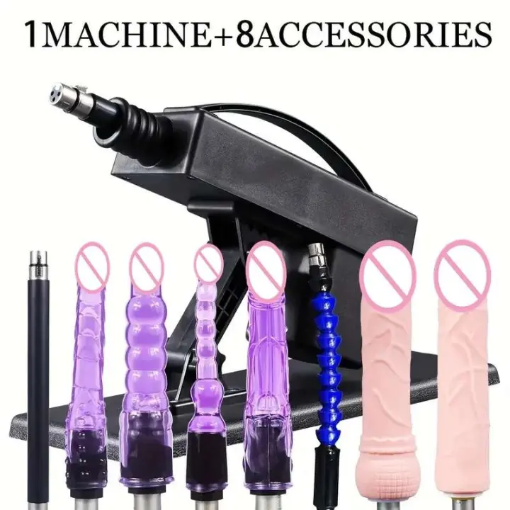 Leten, recién llegado, pistola automática silenciosa Love con 8 accesorios para consoladores, productos sexuales de mayor potencia para adultos - 1