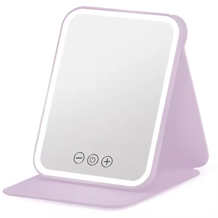 Espejo de maquillaje Espejo de maquillaje cosmético plegable con pantalla táctil - 1