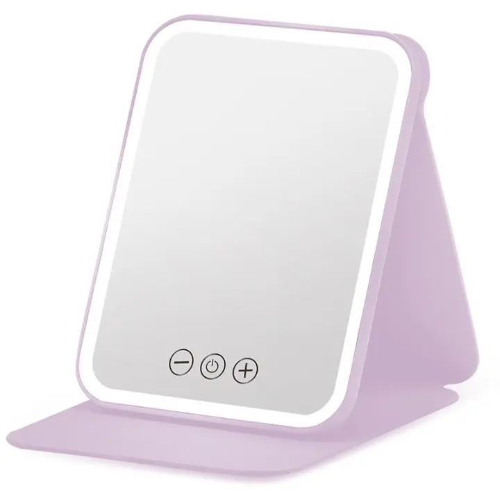 Espejo de maquillaje Espejo de maquillaje cosmético plegable con pantalla táctil - 1