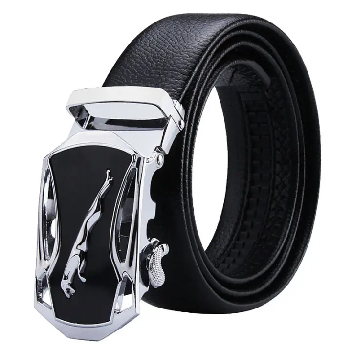 Cinturón de Cuero de Lujo para Hombres Hebilla Automática Diseño de Negocios de Moda - 1
