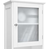 Auxiliar Cocina Puerta Cristal Estrecho 40x30x170 cm Blanco - details 7