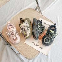 Nuevos tacones altos, zapatos deportivos rosas para niñas, marca de bajo precio con cordones para el regreso a la escuela para niños - details 0