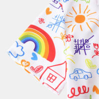 Camisa de manga corta para hombre, Camisa ajustada con estampado de flores fragmentadas, serie CS, primavera y verano, 2024 - details 27