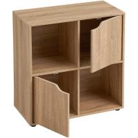 Estantería de Madera, Librería con Puerta y Compartimentos Abiertos, Mueble almacenaje, Organizador,en Color Natural de 119x29x59 cm para Estudio,Dormitorio,Salón, Oficina y Biblioteca - details 50