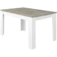 Mesa de Comedor Extensible de Madera Blanca Estilo Canadiense 140 a 190cm Ancho 90 Altura 78 - details 46
