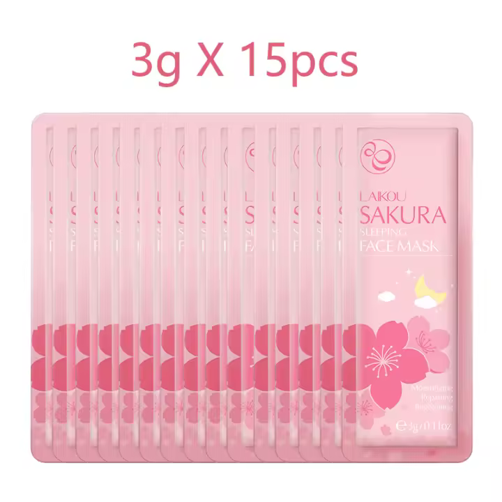 Mascarilla japonesa Sakura para dormir, mascarilla Facial hidratante nutritiva de buena noche, productos hidratantes para el cuidado de la piel sin lavado - 1