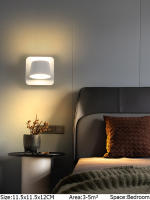 LEFANGXING Lámpara de Pared LED 12CM, Rotativa, Luz Luminosa para Dormitorio y Sala de Estar - details 6