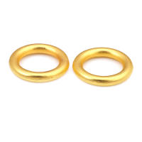 Anillo de Cierre Redondo de Brasso Dorado Mate Joyería de Alta Calidad - details 68