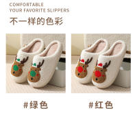 Zapatillas de algodón de ciervos navideños de invierno - details 6