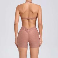 Traje de entrenamiento de gimnasia reforzado deportivo para mujer, ropa deportiva para mujer, traje de yoga rosa, verde y rojo 2024 - details 23