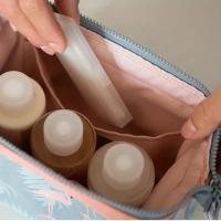 Bolso De Maquillaje Para Mujer Con Flamenco Gran Capacidad Organizador De Viaje Bolsa De Almacenamiento De Cosméticos Portátil Bolsa De Viaje Esencial - details 3