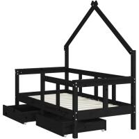 Estructura de Cama Infantil con cajones Madera de Pino 80x160cm - details 61