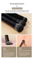 Set De 6 Pinceles De Maquillaje Para Los Ojos Profesionales Suaves Contorno Sombra De Ojos Línea De Ojos Pestañas Herramienta De Belleza Femenina Material De Pelo De Lana - details 2