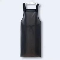 Delantal de Cocina Impermeable Resistente al Aceite PVC Delantal de Trabajo Negro Transparente - details 4