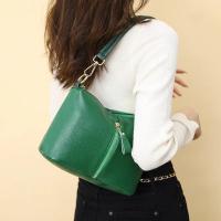 2023 bandolera de cuero genuino para mujer, bolso de hombro de color sólido de alta calidad - details 2