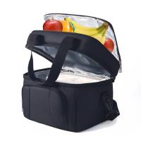 Bolsa de almuerzo con doble aislamiento, fiambrera térmica portátil de capa, bolsa aislante térmica impermeable para Picnic con correa ajustable - details 3