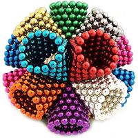 Bolas Magnéticas Multicolor de 1000 Bloques de Construcción de Cubo Grande Arcoíris - details 3