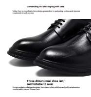 Vestido de cuero informal de alta calidad y zapatos Oxford, zapatos formales para hombre suaves, cómodos, de estilo empresarial y de oficina - details 5