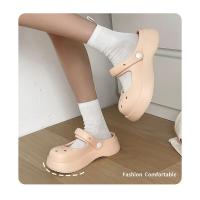 Zapatillas de Jardín Mary Jane Plataforma de Verano DIY para Mujeres Suela Gruesa Comodidad para Interiores y Playa - details 2