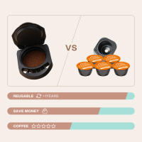 ICafilas-adaptador para máquina Dolce Gusto PICCOLO XS/Genio S  cápsula reutilizable rellenable Cafetera Expreso, café - details 2