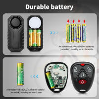 Alarma de Seguridad para Motocicleta y Bicicleta con Control Remoto Eléctrico Antiv vibración 113dB Impermeable Sonido de Vibración - details 6