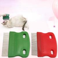 Peine para Mascotas de Acero Inoxidable Cepillo Grueso para Eliminación de Pelo de Mascota - details 0