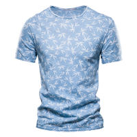 Novedad de verano, camiseta estampada, camisa de fondo para hombre con cuello redondo a la moda, top informal para hombre - details 9